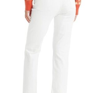 Levi’s women’s wedgie straight leg white jeans